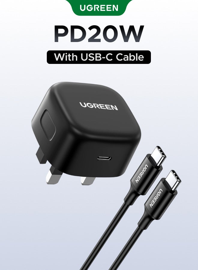 يو جرين شاحن سامسونج فائق السرعة بتقنية PD بقوة 25 واط، مزود بمقبس من النوع C وكابل USB-C بطول 2 متر، متوافق مع هواتف سامسونج جالاكسي S23 ألترا، S22، S22 ألترا، S22 بلس، A13، A33. 25 واط مع كابل - Image 1