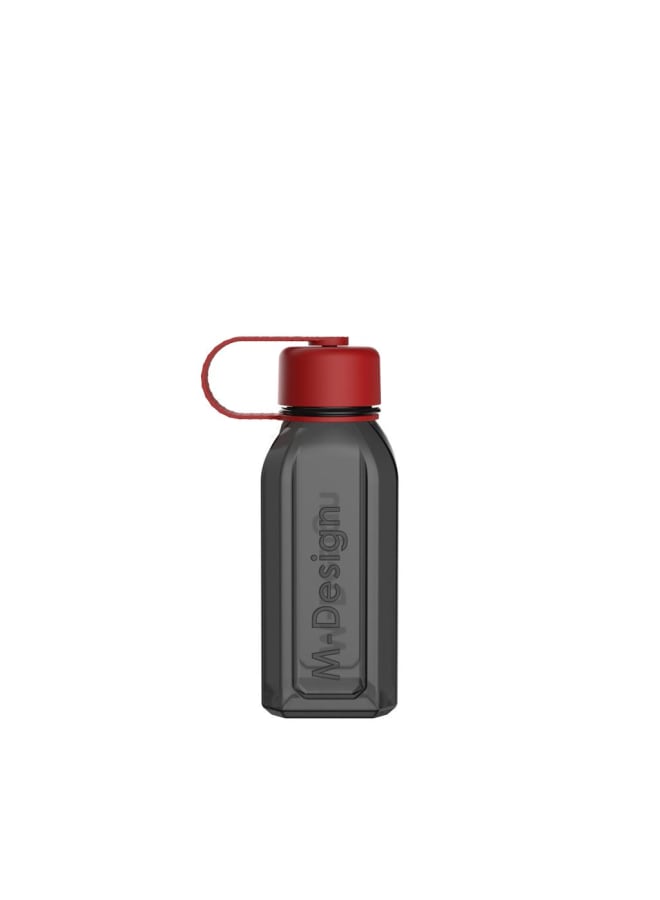 m-design M Design Square Bottle with Strap 500ml - Black - Image 1