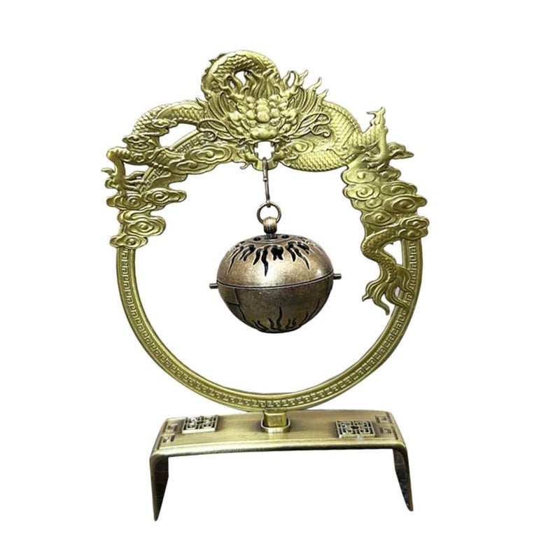 Ceramic Dragon Incense Burner Holder With Chain Vintage Home Decor - Image 2