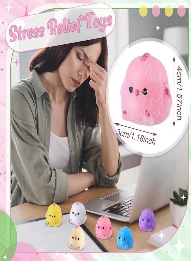 سيفانير لعبة سيڤانر ميني تابا 60 قطعة، ألعاب حسية على شكل دجاجة صغيرة، هدايا حفلات للأطفال والكبار، موتشي ناعمة لطيفة لتخفيف التوتر، ألعاب دجاج لحفلات أعياد الميلاد والكريسماس، هدايا حشو الجوارب في المكتب - Image 3
