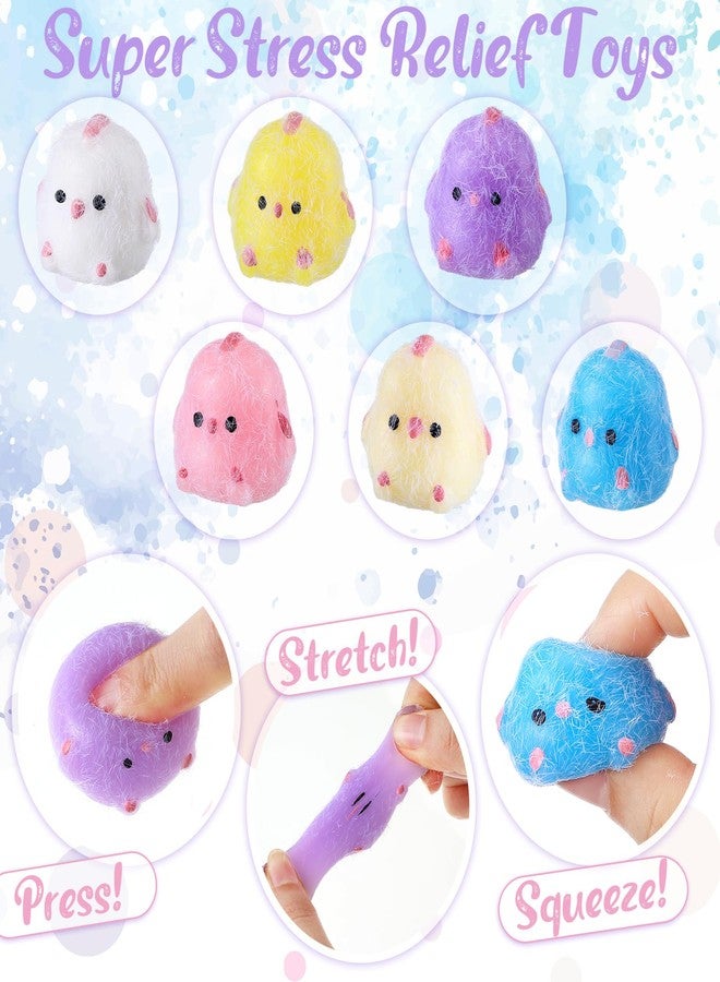 سيفانير لعبة سيڤانر ميني تابا 60 قطعة، ألعاب حسية على شكل دجاجة صغيرة، هدايا حفلات للأطفال والكبار، موتشي ناعمة لطيفة لتخفيف التوتر، ألعاب دجاج لحفلات أعياد الميلاد والكريسماس، هدايا حشو الجوارب في المكتب - Image 4