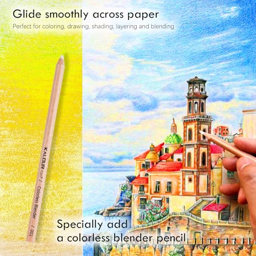 KALOUR PDAS 36-piece Yellow Landscape Colored Pencil Set, Pre-sharpened Wooden Colored Pencils for Adults Artists Beginners Coloring Books Drawing & Sketching - Image 4