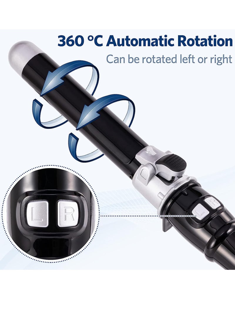 Sharpdo Automatic Curling Iron Wand, Rotating Hair Curler for Long Hair, Auto Hair Styling Curler Dual Voltage Ceramic Tourmaline Curling Iron 1.1inch-28mm - Image 2