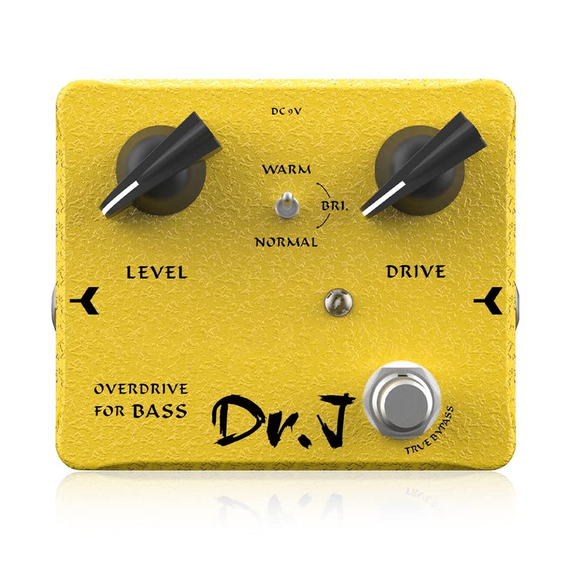 JOYO Bass Pedal of Overdrive Mic'd Tube Bass Amp Simulator Pedal Built-in DI & XLR Output for Effects Recording High-end Edition Dr.J Series (D53) - Image 1