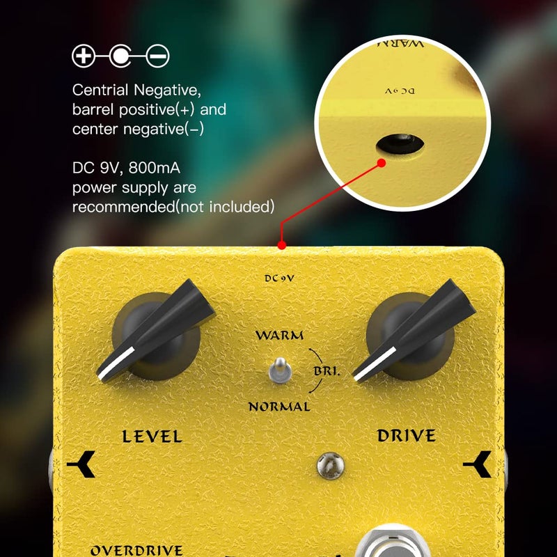JOYO Bass Pedal of Overdrive Mic'd Tube Bass Amp Simulator Pedal Built-in DI & XLR Output for Effects Recording High-end Edition Dr.J Series (D53) - Image 3