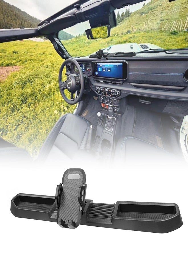 Wocch Jeep Wrangler JL JLU Gladiator JT Phone Mount - Multi-Mount Holder with Dashboard Tray & Storage Box - Compatible with Smartphones 4''-7'' Width - Image 1