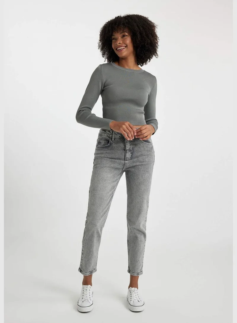 DeFacto Woman Mom Fit Denim Trousers