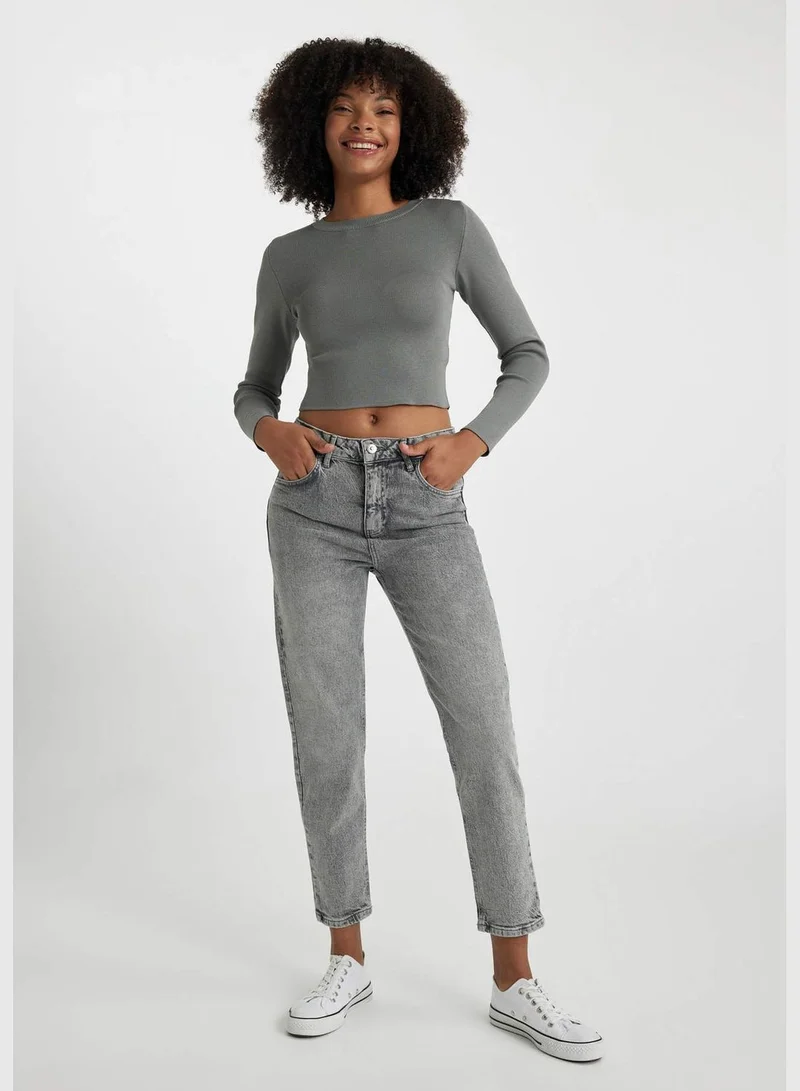DeFacto Woman Mom Fit Denim Trousers
