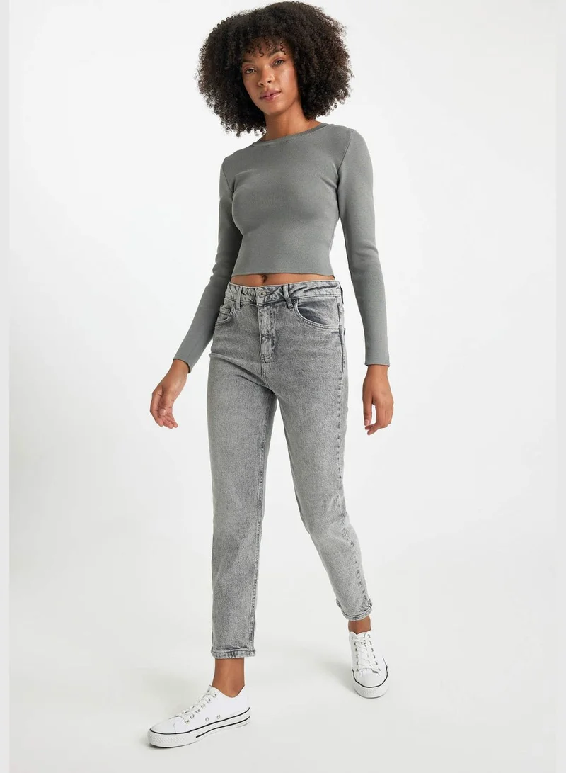 DeFacto Woman Mom Fit Denim Trousers