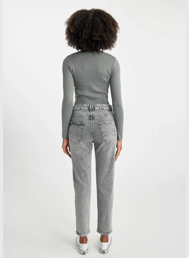 DeFacto Woman Mom Fit Denim Trousers