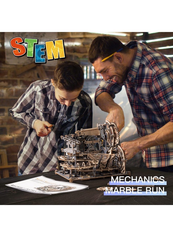 Robotime Marble Run To Build 294 Piece Wooden Marble Maze Stem Toy Building Sets For Teens & Adults Unique Hobbies Kit/Gift  - Image 2