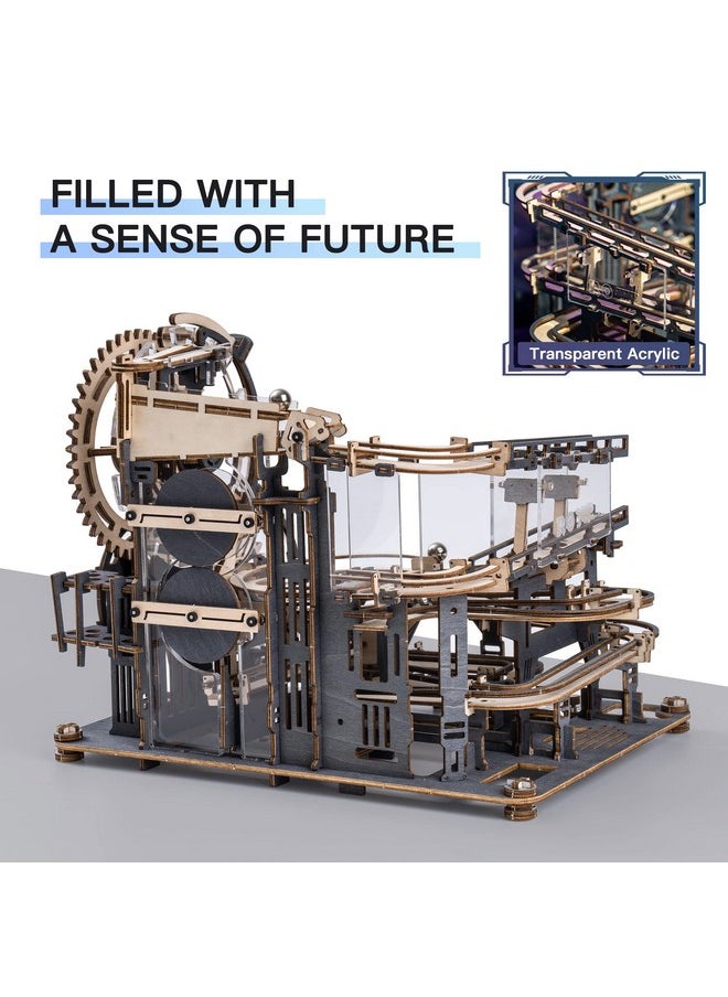 Robotime Marble Run To Build 294 Piece Wooden Marble Maze Stem Toy Building Sets For Teens & Adults Unique Hobbies Kit/Gift  - Image 5