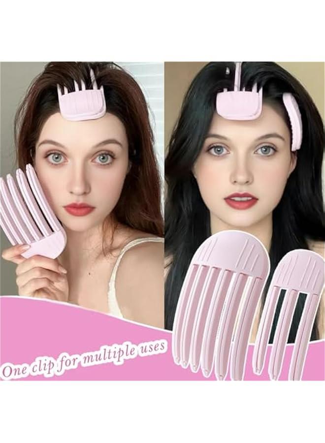 Generic Easy Hair Volume Tool for Fluffy Bangs and Crown, No-Slip Lifting Clips for Natural Voluminous Look - Pink 2 Pack  - Image 4