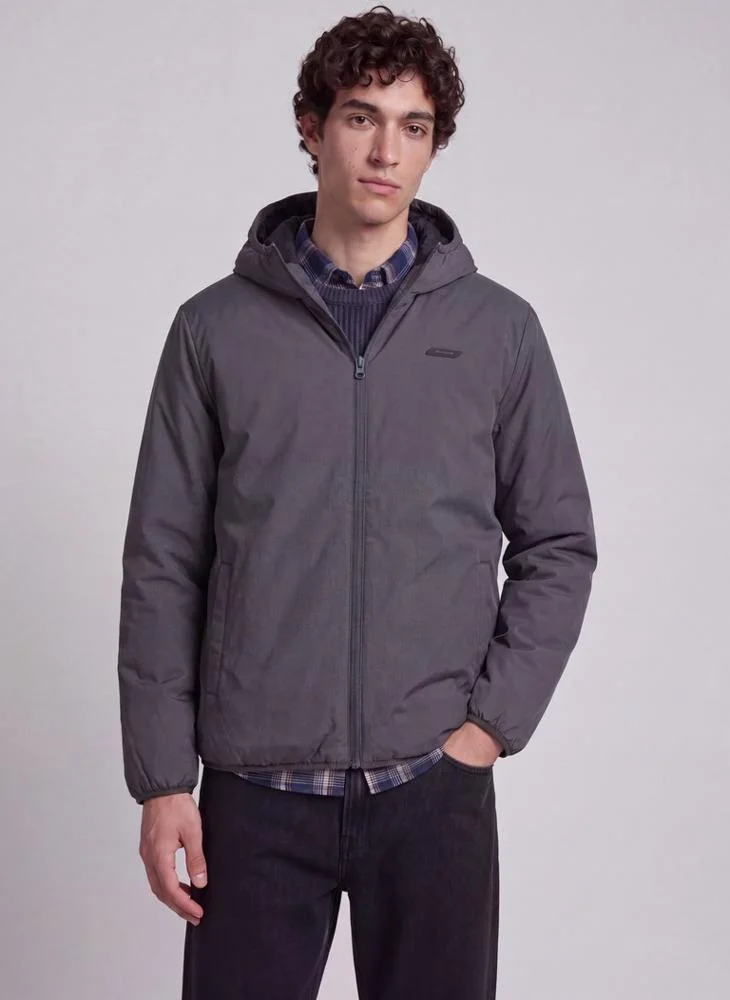 Campaign Hood Neck Long Sleeve Jecket