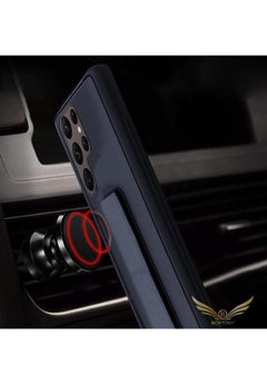 Generic Samsung Galaxy S25 Ultra Case with Kickstand and Magnetic Car Holder Vertical Horizontal Premium Silicone Armband and Grip with Holder  - Image 3