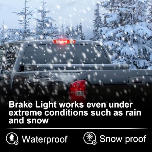 GPLUS G-PLUS Third Brake Light 3rd Cargo Lamp High Mount Stop Light Fit Chevy Silverado GMC Sierra 1500 2008-2013/Fit Chevy Silverado GMC Sierra 2500 HD 3500 HD 2008-2014 25890530 Tercera Luz De Freno - Image 3