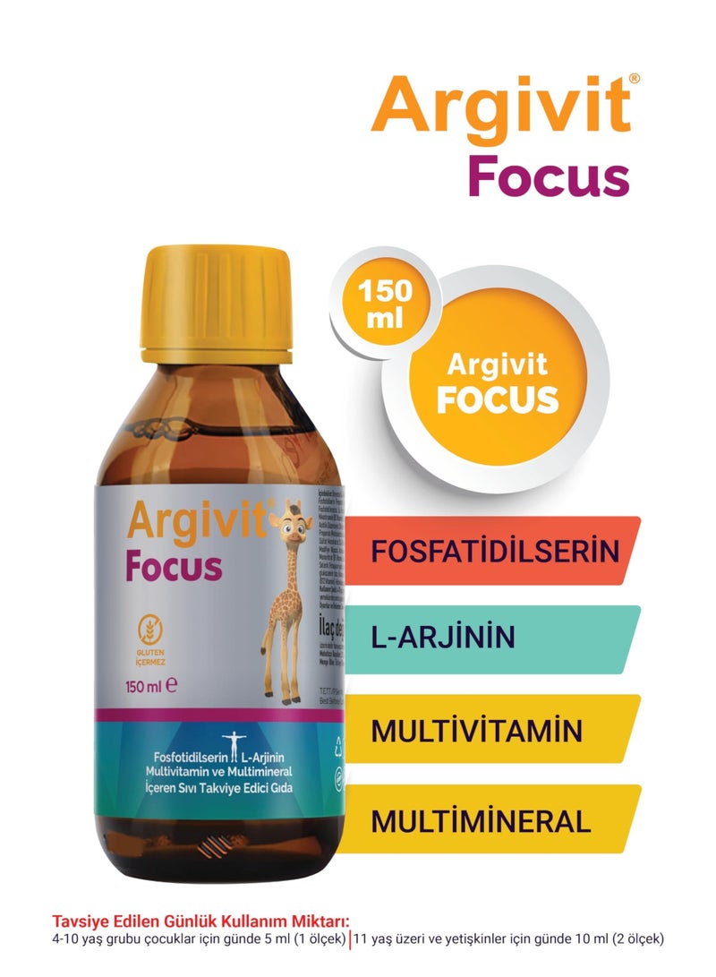 Argivit Focus Syrup 150ml - Image 2