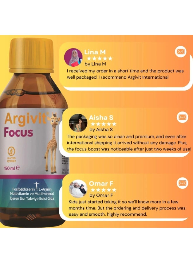 Argivit Focus Syrup 150ml - Image 3
