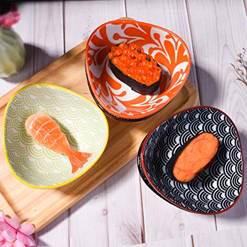 BOSILI Ceramic Soy Sauce Dishes set of 5, Japanese Soy Dishes Dipping Bowls Sauce Cups for Dumpling Sushi - Image 5
