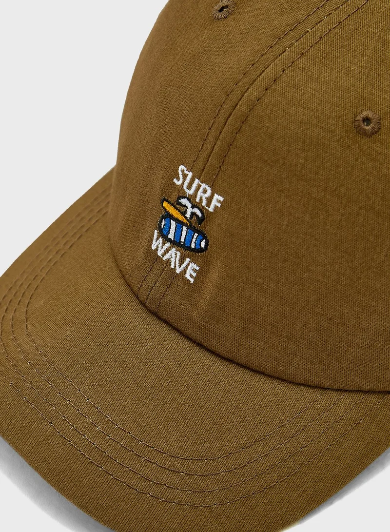 Seventy Five Embroidered Surf Curve Peak Cap