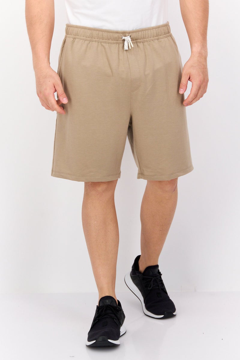 Apana Men Sportswear Fit 8 Inseam Training Shorts, Tan  - Image 1