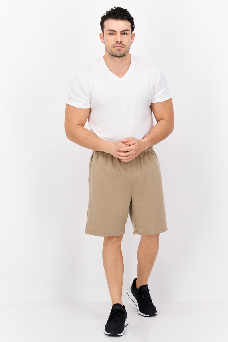 Apana Men Sportswear Fit 8 Inseam Training Shorts, Tan  - Image 4