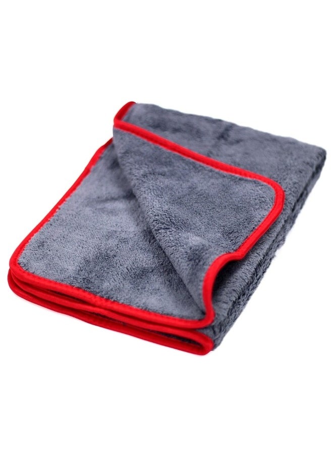 Happy Home Professional Premium Microfiber Car Drying Towel, Ultra-Absorbent with Twisted Loop Technology, Streak & Scratch Free Drying for Cars 40 * 60cm (Grey)  - Image 2