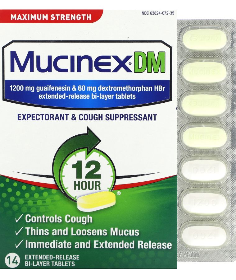 DM Maximum Strength 14 Extended-Release Bi-Layer Tablets