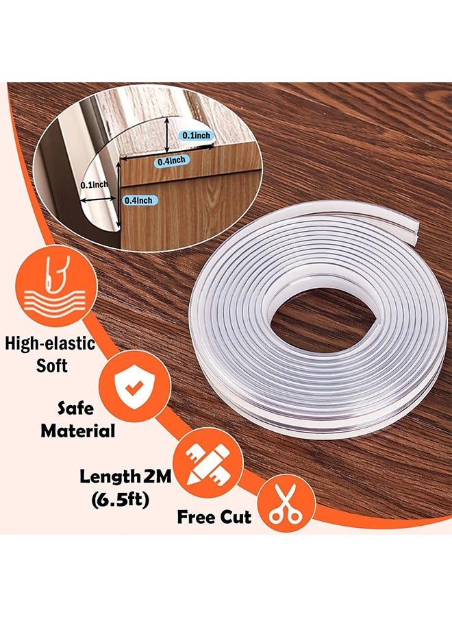 6.5inch Edge Protector Strip, Baby Proof Corners and Edges Furniture Corner Protectors, Pre-Tape Adhesive Corner Protectors for Furniture Against Sharp Corners. - Image 2