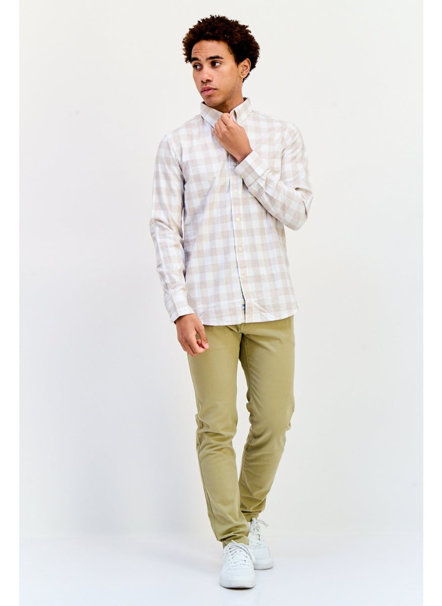 La Martina Men Tailored Fit Paid Long Sleeves Casual Shirt, Multicolor  - Image 4
