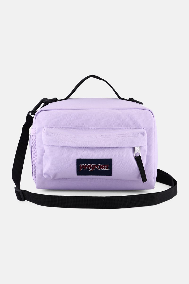 Kids Boy Brand Logo Lunch Bag 15 H x 23 L x 15 W cm, Lilac