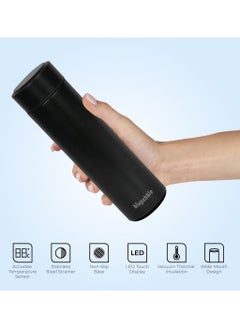 blupebble Smart Water Bottle With LED Temperature Indicator Display  - Image 2