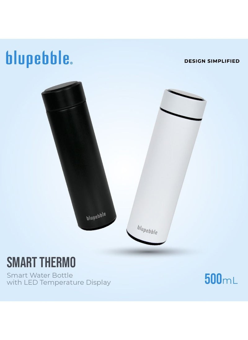 blupebble - Smart Water Bottle With LED Temperature Indicator Display - Image 1