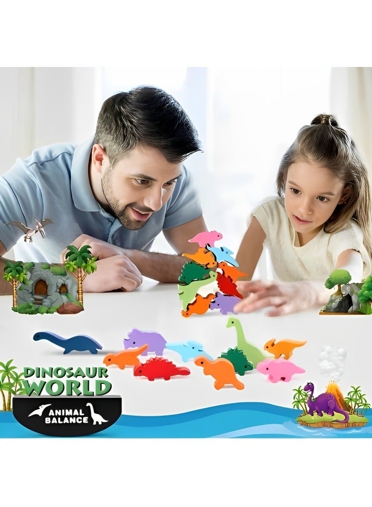 لعبة بناء وتوازن المكعبات الخشبية من مونتيسوري لتنمية المهارات الحسية والحركية والإدراكية وتطوير مهارات الذكاء للأطفال، اللعبة بتصميم ثلاثي الأبعاد مخصصة لمراحل التعلم المبكر،  نمط حيوانات المحيط - Image 4