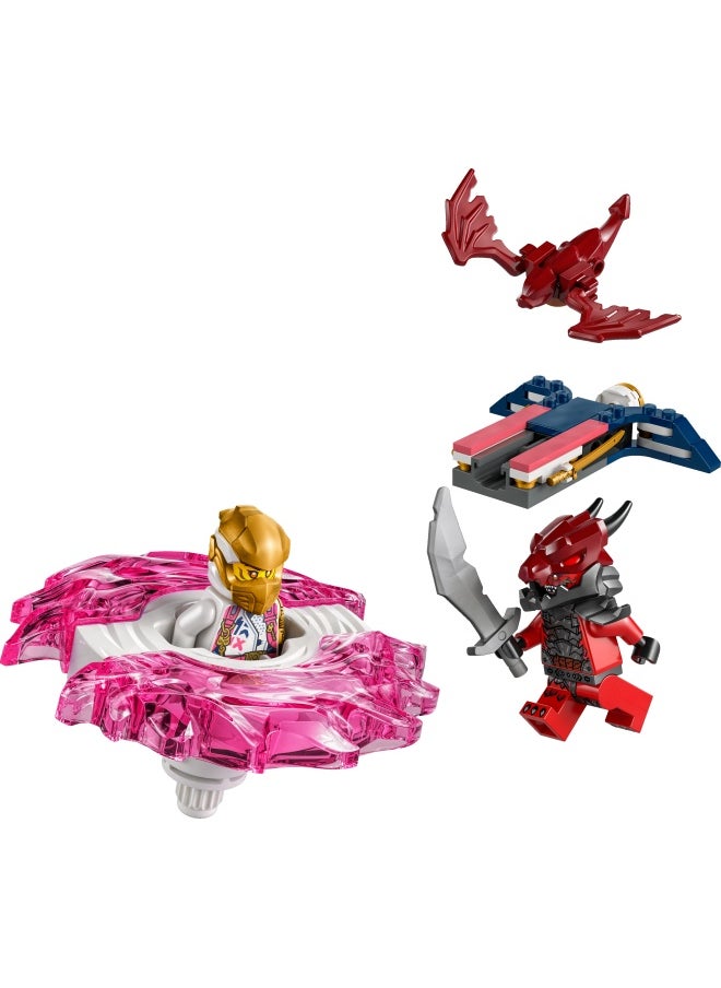 LEGO - NINJAGO Sora’s Dragon Spinjitzu Spinner Set with 2 Minifigures & Flying Elements - Ninja Building Toy for 6+ Year Old Boys & Girls - Small Gift Idea - 71824 (56 pieces) - Image 1