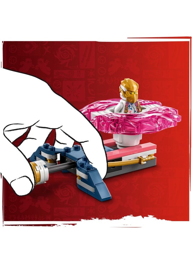 LEGO - NINJAGO Sora’s Dragon Spinjitzu Spinner Set with 2 Minifigures & Flying Elements - Ninja Building Toy for 6+ Year Old Boys & Girls - Small Gift Idea - 71824 (56 pieces) - Image 1