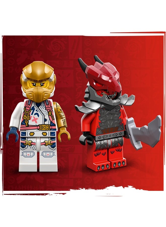 LEGO - NINJAGO Sora’s Dragon Spinjitzu Spinner Set with 2 Minifigures & Flying Elements - Ninja Building Toy for 6+ Year Old Boys & Girls - Small Gift Idea - 71824 (56 pieces) - Image 1