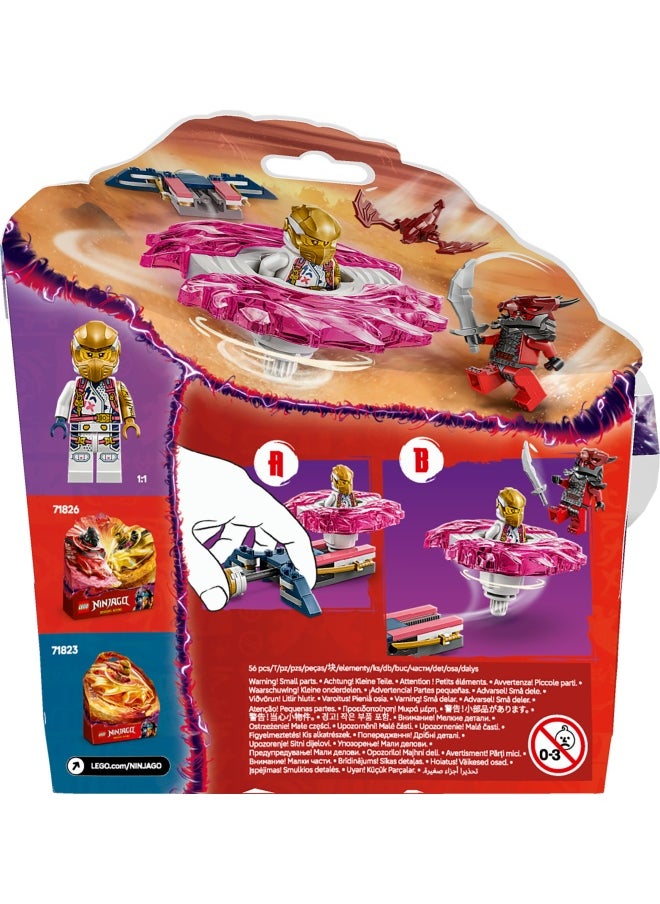 LEGO - NINJAGO Sora’s Dragon Spinjitzu Spinner Set with 2 Minifigures & Flying Elements - Ninja Building Toy for 6+ Year Old Boys & Girls - Small Gift Idea - 71824 (56 pieces) - Image 1