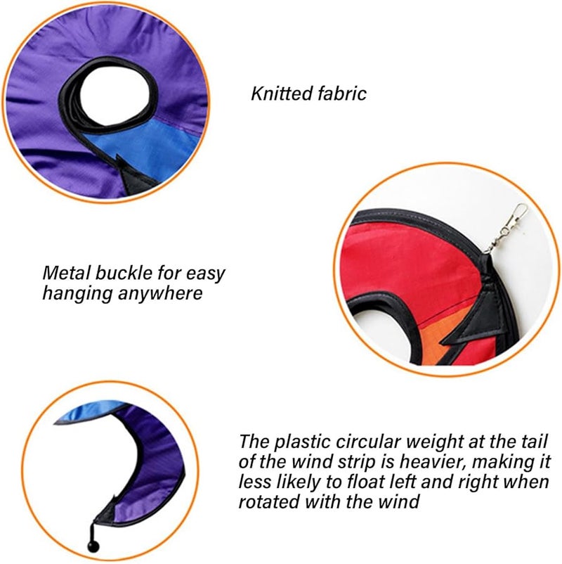 ريانبو ويندز كورلي سبينر ديكور داخلي وخارجي يعكس ألوان ضوء الشمس - Image 4