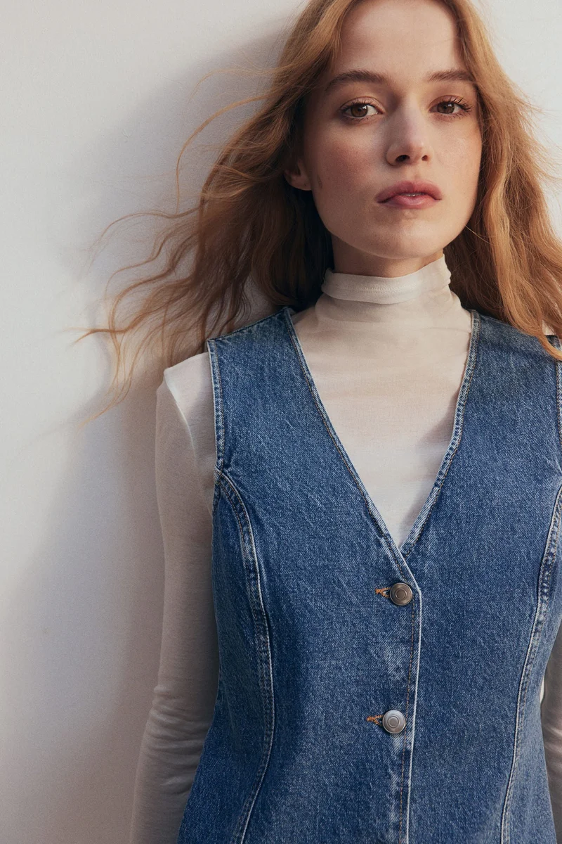 اتش اند ام فستان دنيم بتصميم -