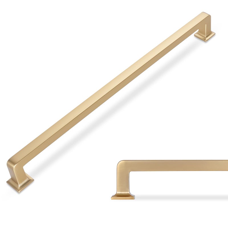 POVEFONK 6 Pack 1235 inch320mm Champagne Bronze Kitchen Cabinet Handles Cabinet Pulls Gold Drawer Pulls Kitchen Cabinet Hardware Handles Dresser Handles - Image 2