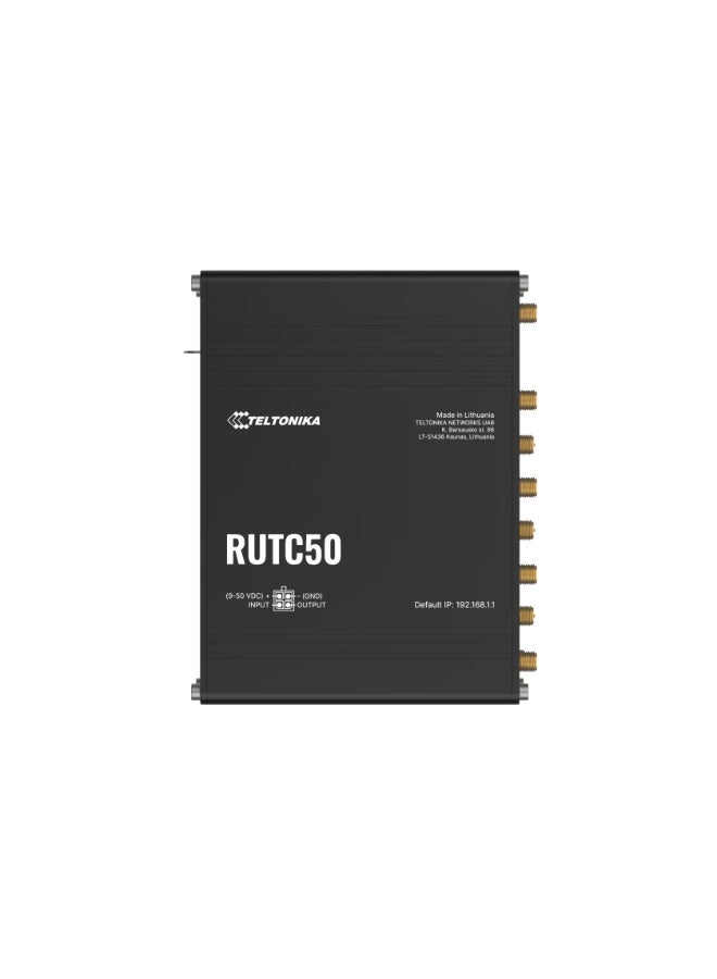 TELTONIKA RUTC50 5G Industrial Cellular Router | Dual SIM, WiFi 6, GNSS, MQTT, RMS - Image 1