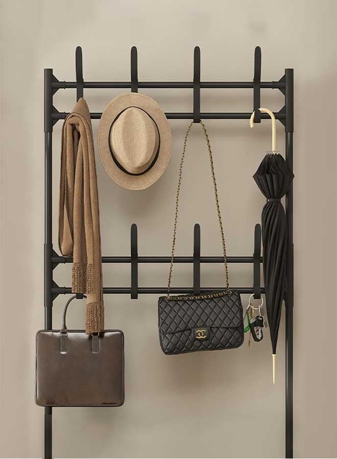 RAWAID 5-Tier Coat and Shoe Rack, Entryway Coat Rack with Hooks, Shoes Organizer for Living Room, Bedroom, Office - Image 5