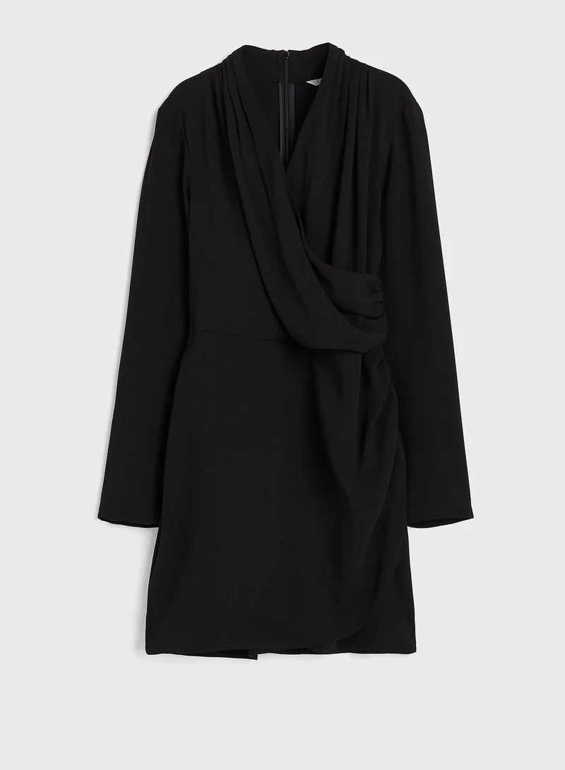 H&M Draped Mini Dress