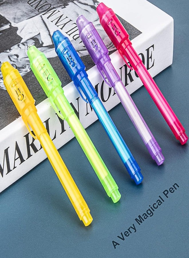 APCATIO Invisible Ink Pen 5 PCS, Spy pen, With UV Pen Light, Party Favors for Kids 8-12, Stocking Stuffers for Kids Christmas, provide Thanksgiving, Halloween for Boys Girls Goodie Bag Stuffers - Image 2