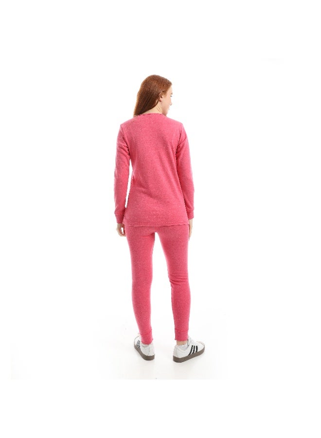 سيزار طقم دفاية حريمي شتوي قطعتين بوبرة داخلية ناعمة - Image 4