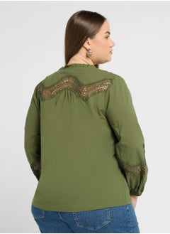 Vero Moda Curve Lace Detail Top  - Image 2