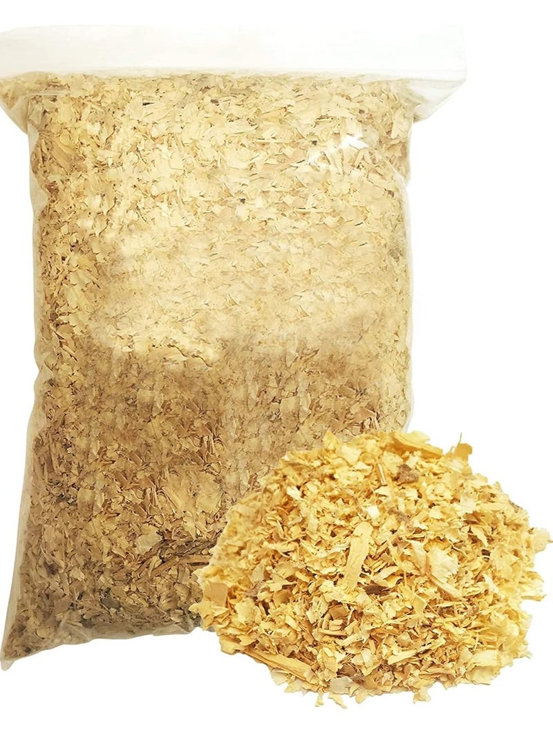 نشارة خشب طبيعية ناعمة معقمة للحيوانات الاليفة المنزلية والطيور والهامستر عبوة وزن 450 جرام