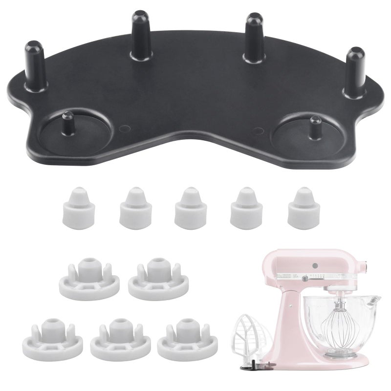 ZHIXING ã€Patent Pendingã€‘Stand Mixer Attachment Holders, Compatible with Kitchenaid Mixer & KitchenAid Flat Beater, Kitchen Accessory Organizer, Accessories for Storing Dough Hooks,Flat & Flex Edge Beater - Image 1