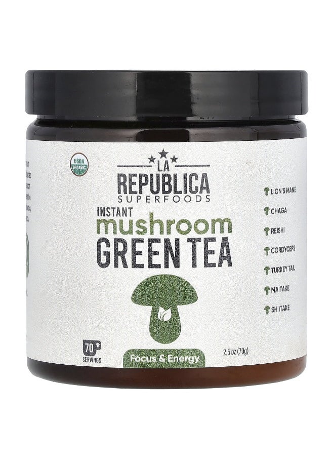 LA Republica LA Republica, Instant Mushroom Green Tea, 2.5 oz (70 g)  - Image 1